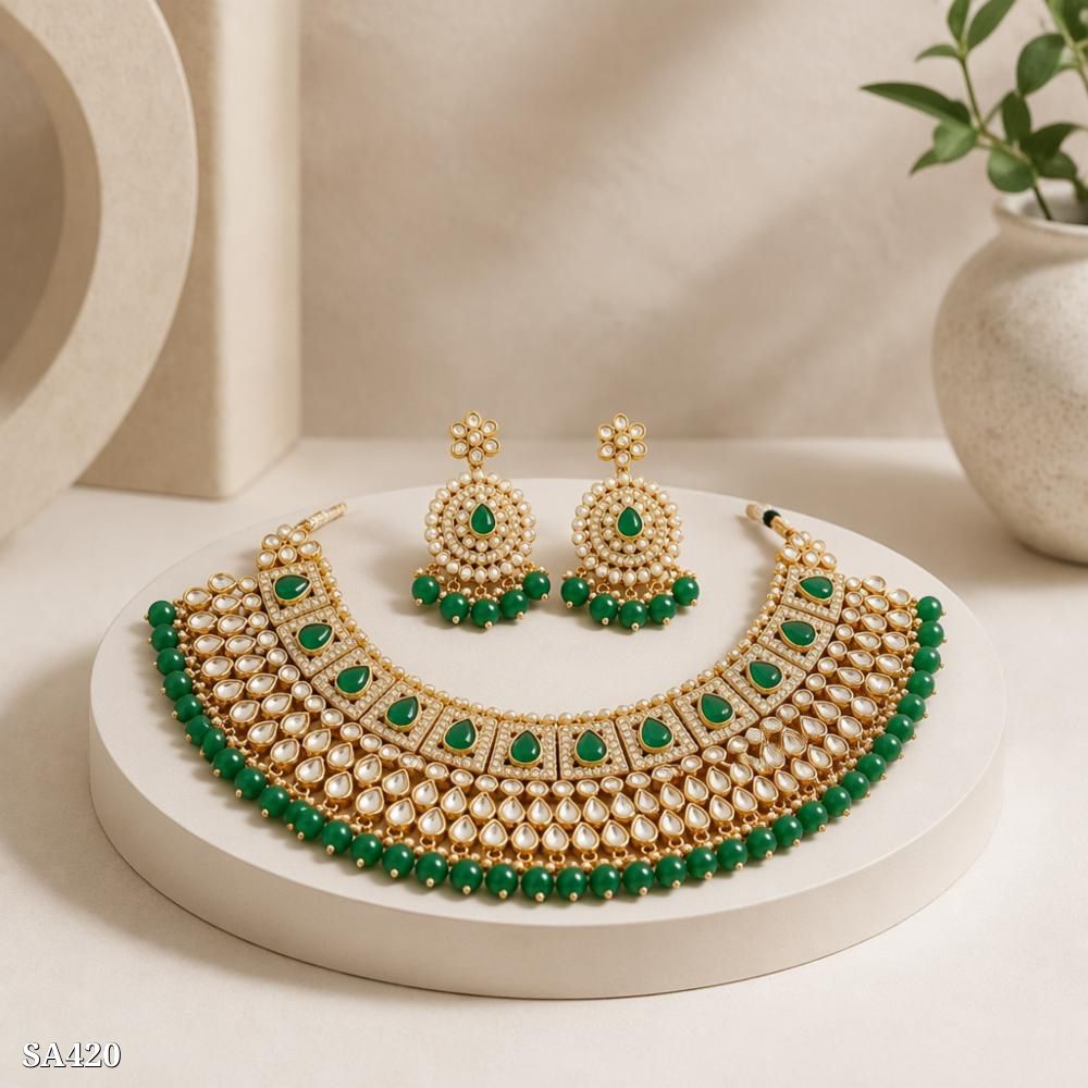 necklace and earring