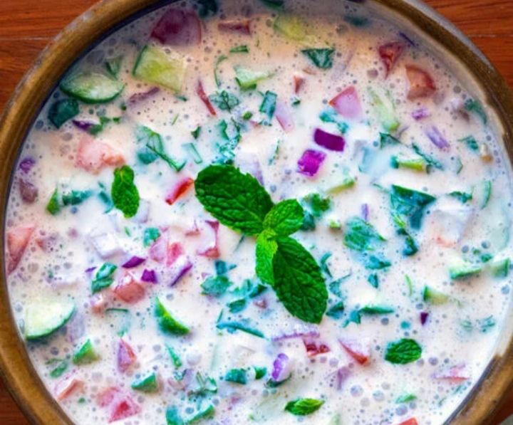 Dahi Raita and Green Salad