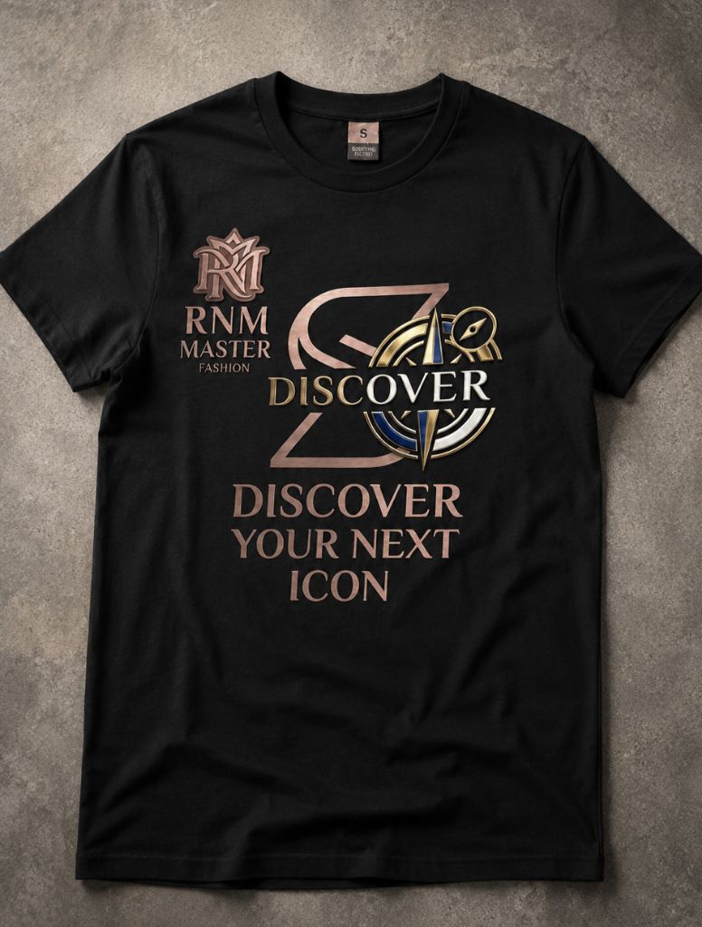RNM Master Fashion Luxury Black T-Shirt – Discover Your Icon