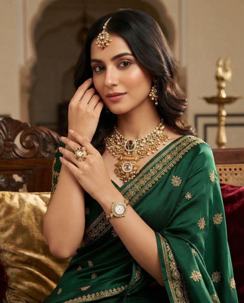 Necklace set, RING & Hand watch jewellery
