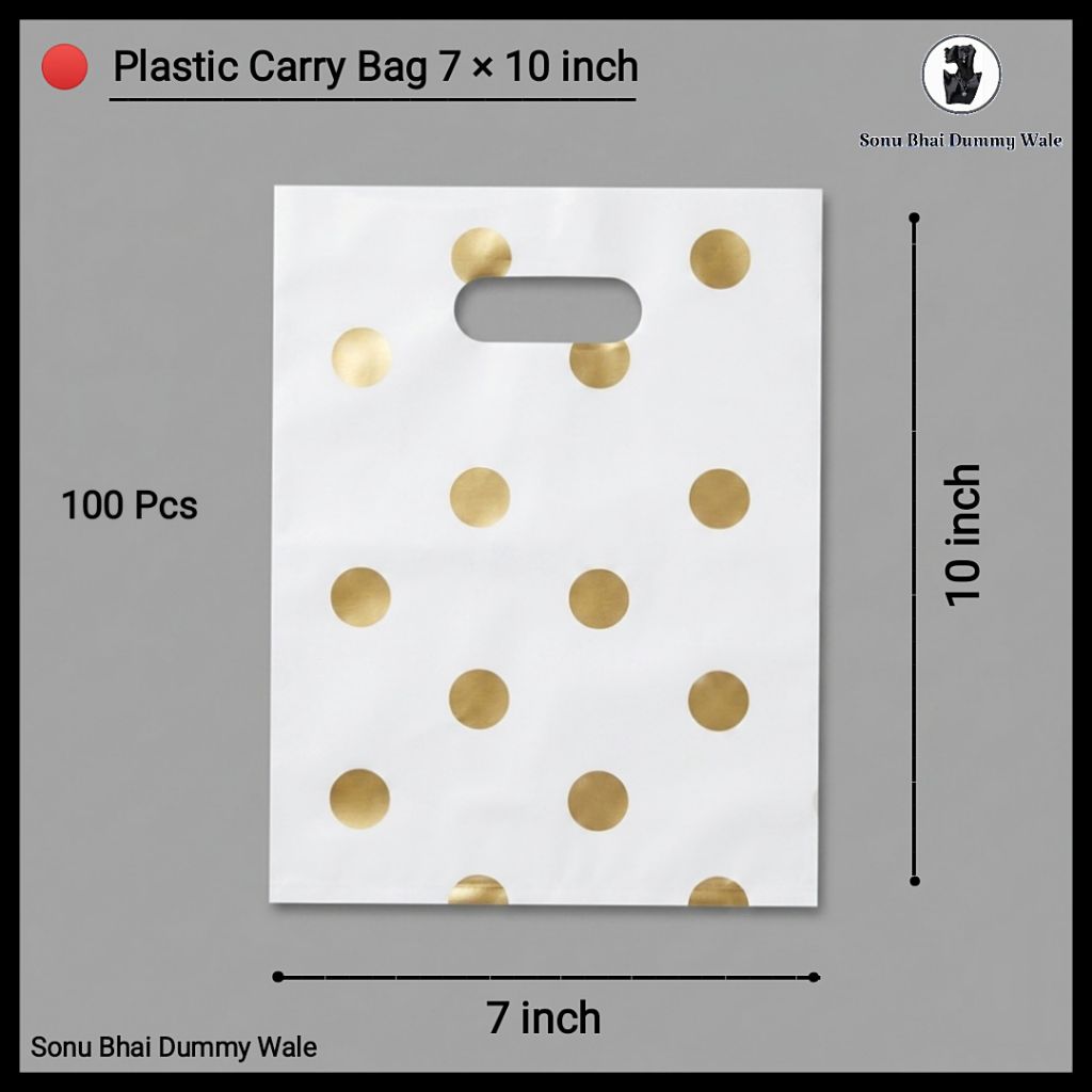 Plastic Carry Bag 7 - 10 inch