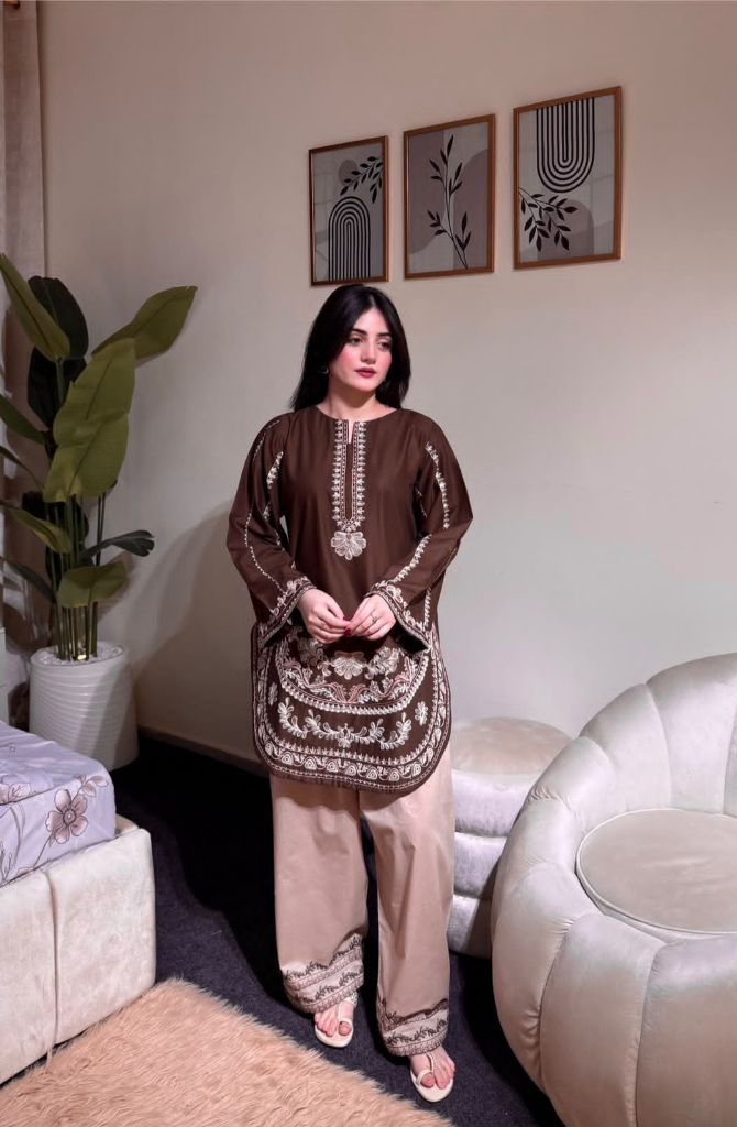 06524A1 Party Wear Look Roman Silk & Farshi Palazzo Set