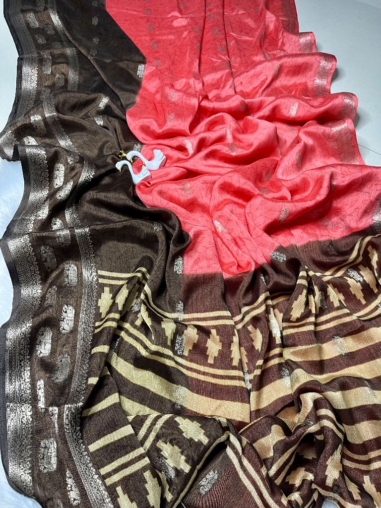 06532 MICRO CHINNON SILK SAREE