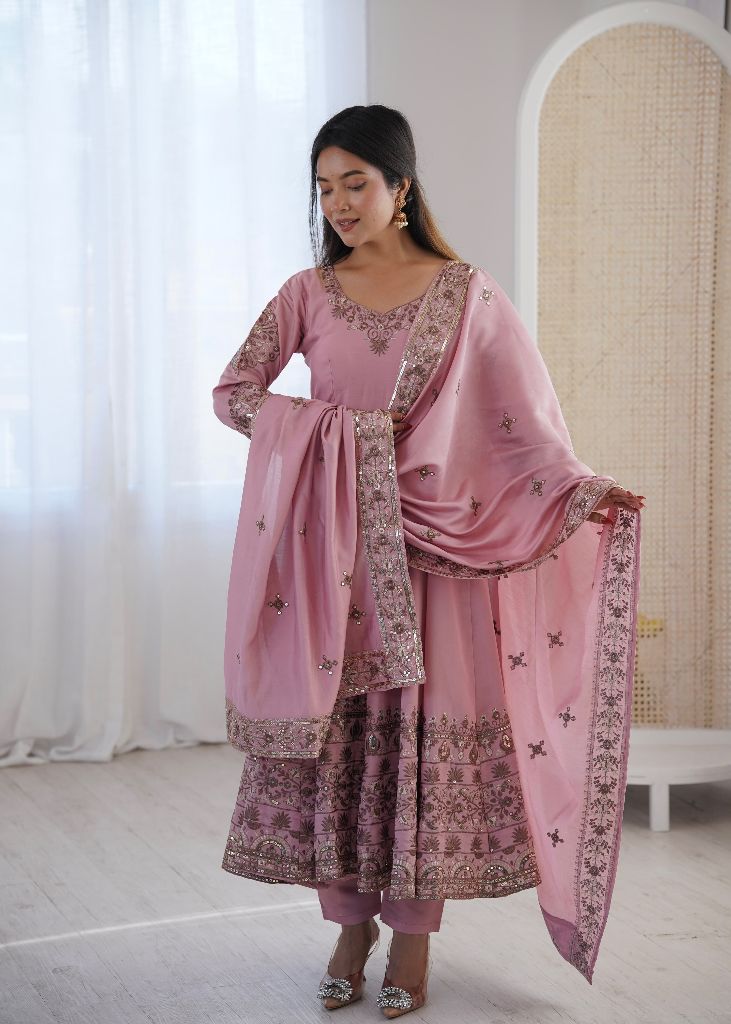 Anarkali Three Piece Set
