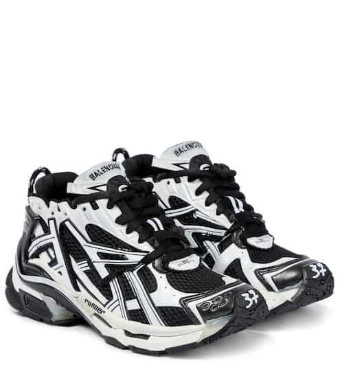 Premium White & Black Chunky Sneakers