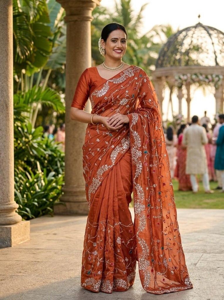 Designer Party Wear Wedding Collection Rangoli Silk Saree
