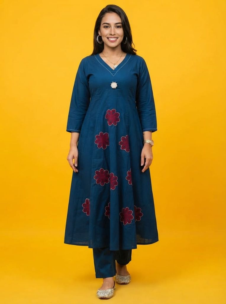 Beautiful Aline Kurti Palazzo Set