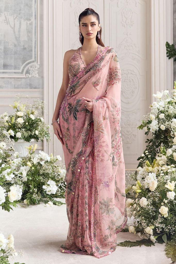 Beautiful Latest Real Mirror Work Saree Collection